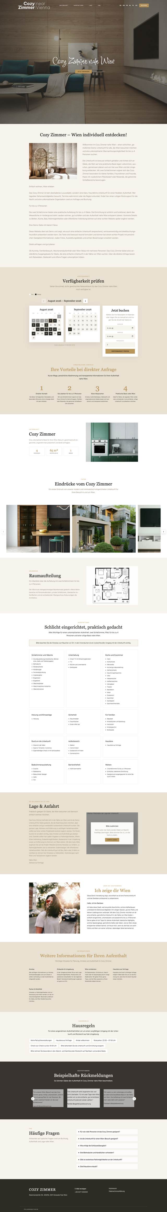 Template Cosy Homes – Website-Vorschau