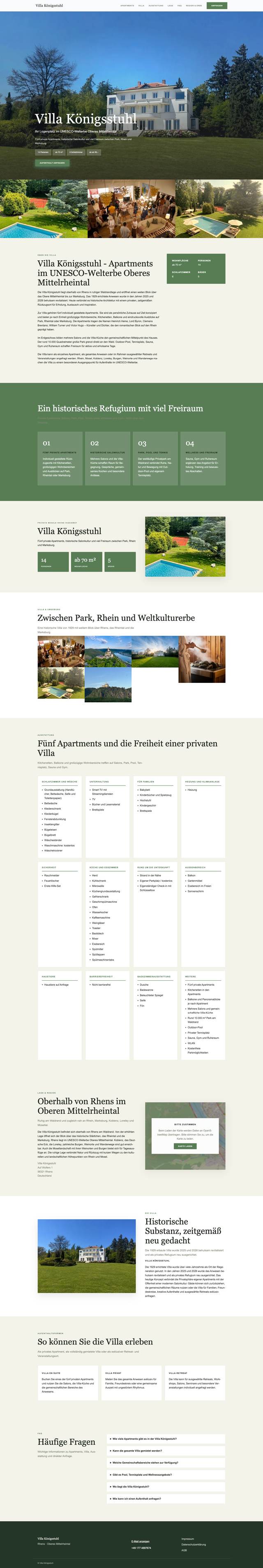 Template Modern Villa – Website-Vorschau